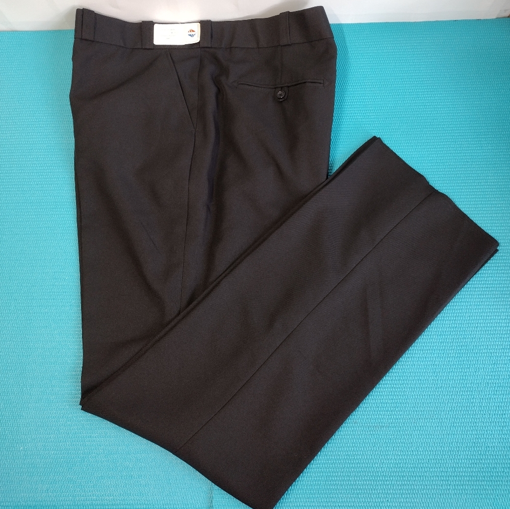 Liberty Pants Men's Unhemmed Black Workwear Size 46